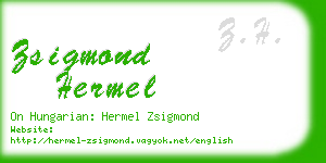 zsigmond hermel business card
